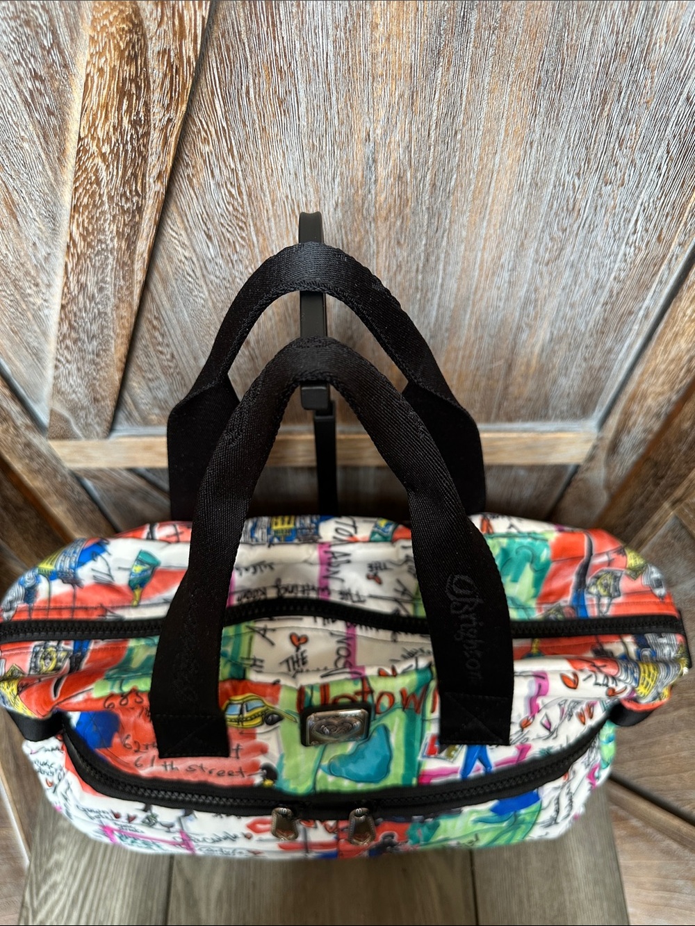 Brighton New York Jetsetter Weekender Travel Duffle Tote Bag - Picture 5 of 16